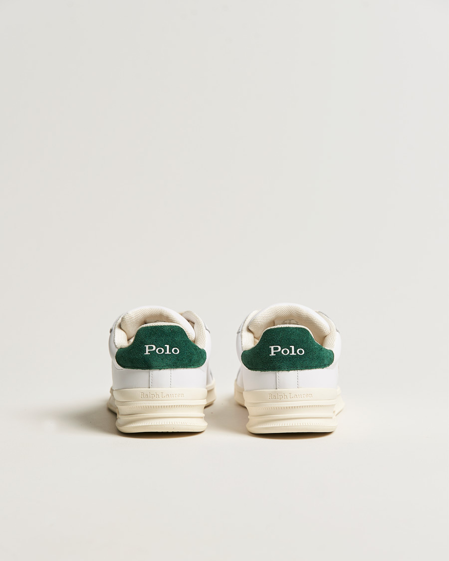 Herr | Polo Ralph Lauren Heritage Court II Leather Sneaker White/College Green | Polo Ralph Lauren | Heritage Court II Leather Sneaker White/College Green