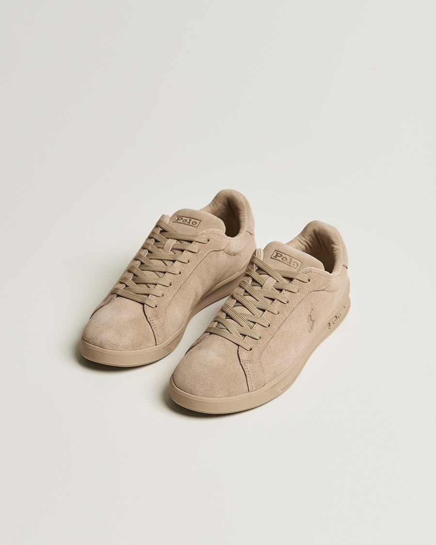 Herr | Polo Ralph Lauren Heritage Court Suede Sneaker Milkshake | Polo Ralph Lauren | Heritage Court Suede Sneaker Milkshake