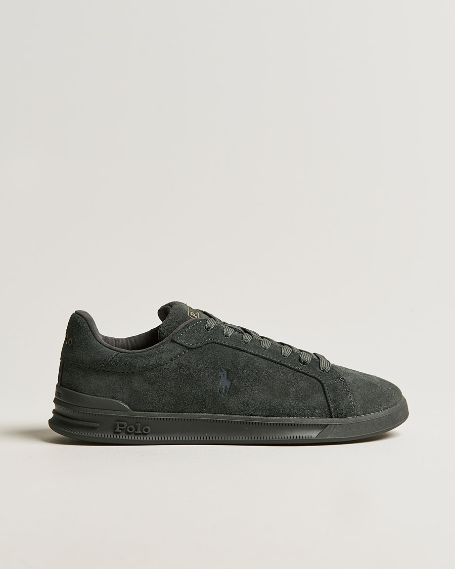 Herr | Polo Ralph Lauren Heritage Court II Suede Sneaker Charcoal Grey | Polo Ralph Lauren | Heritage Court II Suede Sneaker Charcoal Grey