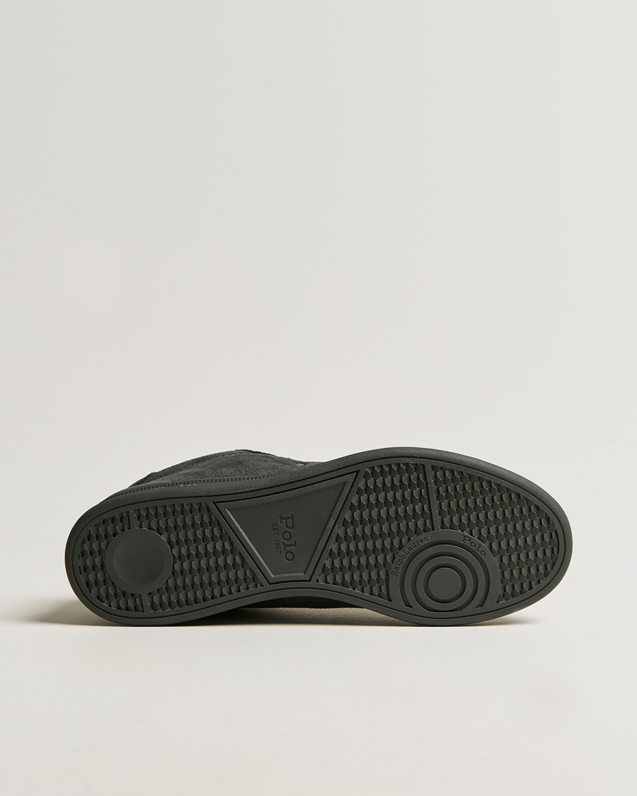 Herr | Polo Ralph Lauren Heritage Court II Suede Sneaker Charcoal Grey | Polo Ralph Lauren | Heritage Court II Suede Sneaker Charcoal Grey