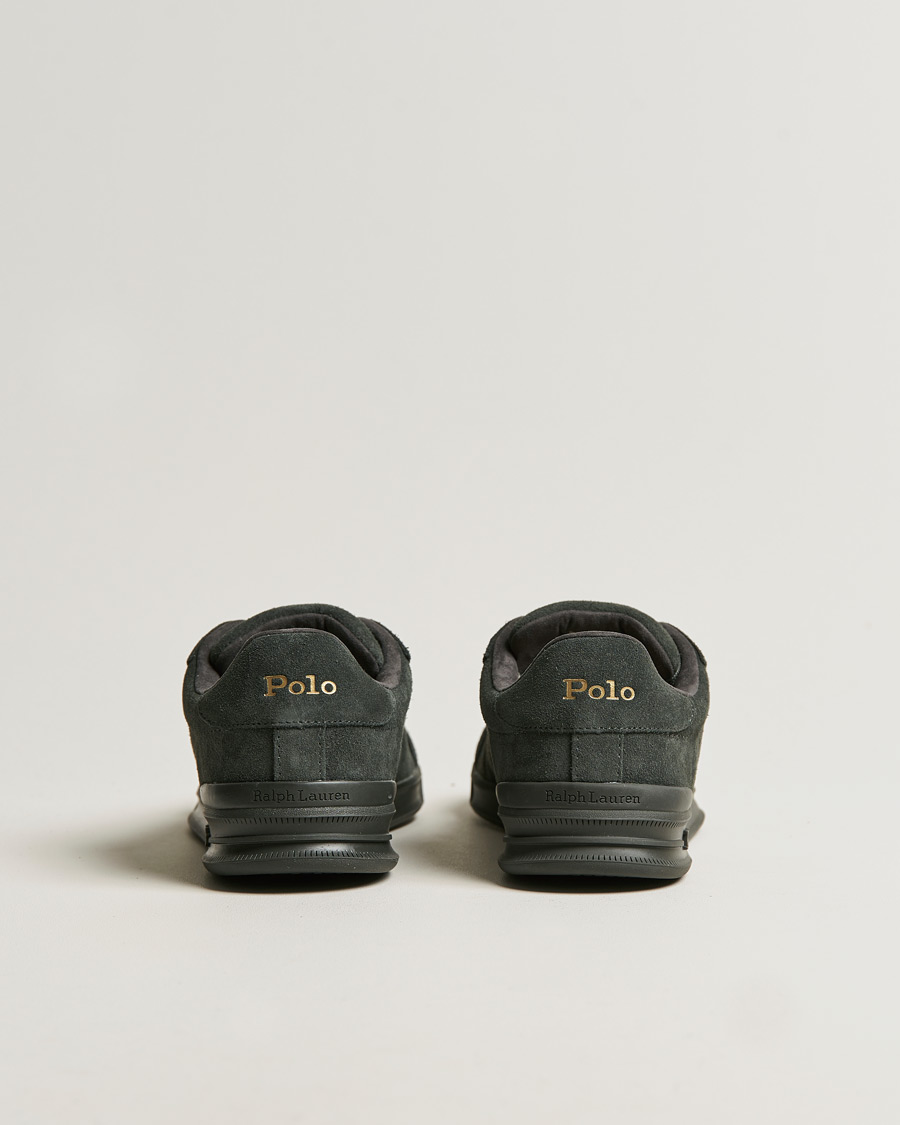 Herr | Polo Ralph Lauren Heritage Court II Suede Sneaker Charcoal Grey | Polo Ralph Lauren | Heritage Court II Suede Sneaker Charcoal Grey
