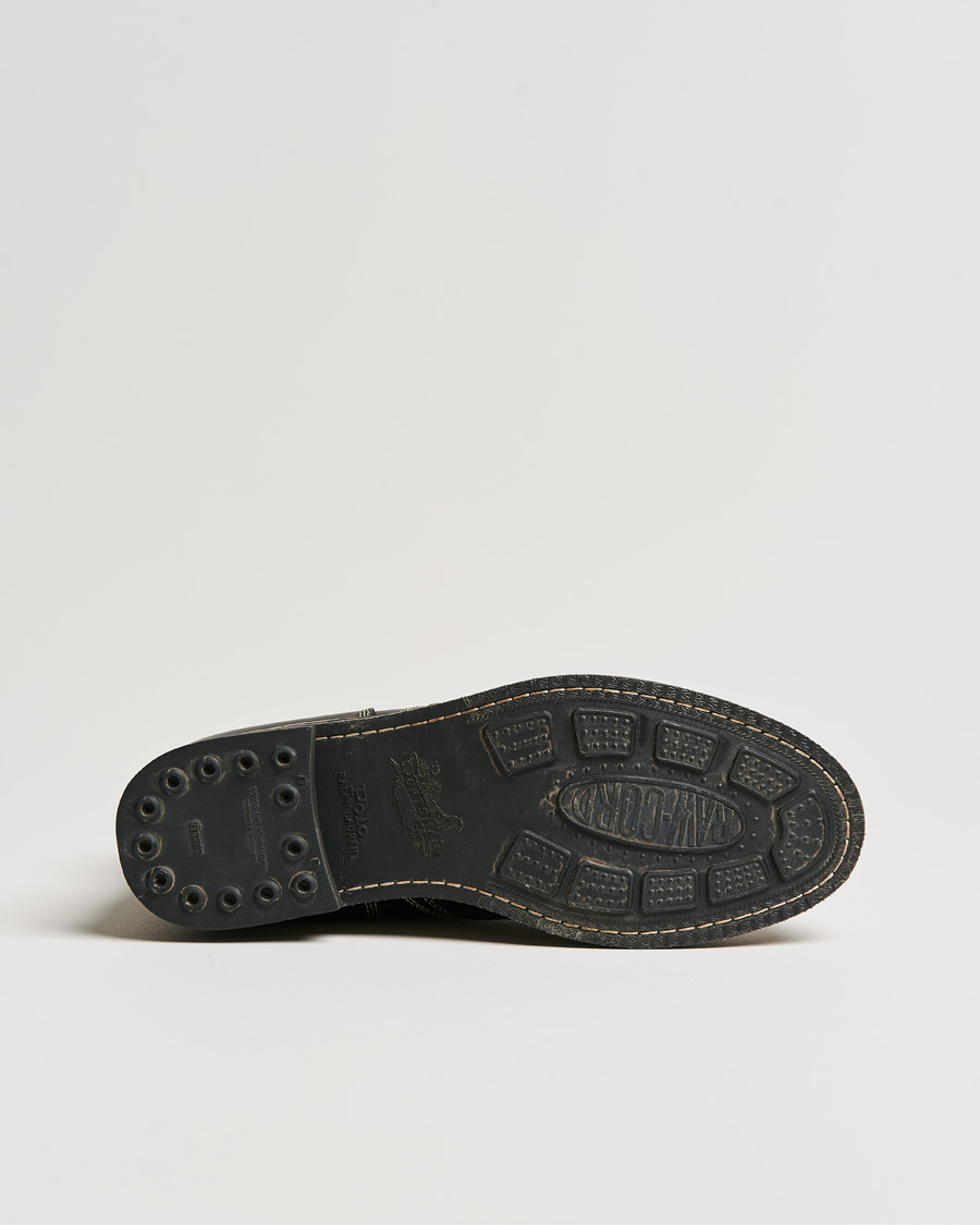 Herr | Polo Ralph Lauren RL Oiled Leather Boot Black | Polo Ralph Lauren | RL Oiled Leather Boot Black