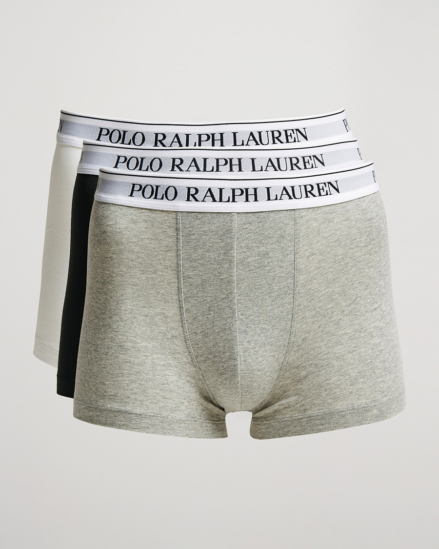 Herr | Underkläder | Polo Ralph Lauren | 3-Pack Trunk Andover Heather/Black/White