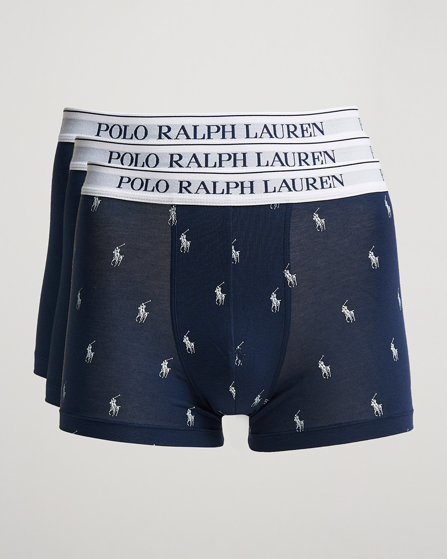 Herr | Underkläder | Polo Ralph Lauren | 3-Pack Trunk Navy/Navy Pony/Navy