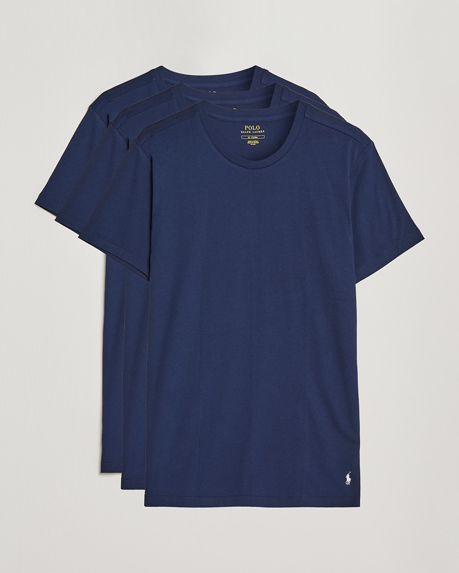 Herr | T-Shirts | Polo Ralph Lauren | 3-Pack Crew Neck T-Shirt Navy