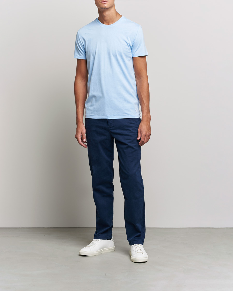 Herr | Kortärmade t-shirts | Polo Ralph Lauren | 3-Pack Crew Neck T-Shirt Navy/Light Navy/Elite Blue