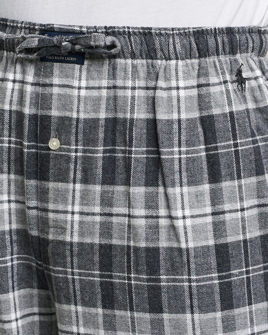 Herr | Pyjamas & Morgonrockar | Polo Ralph Lauren | Checked Flannel Pyjama Set Grey Heather