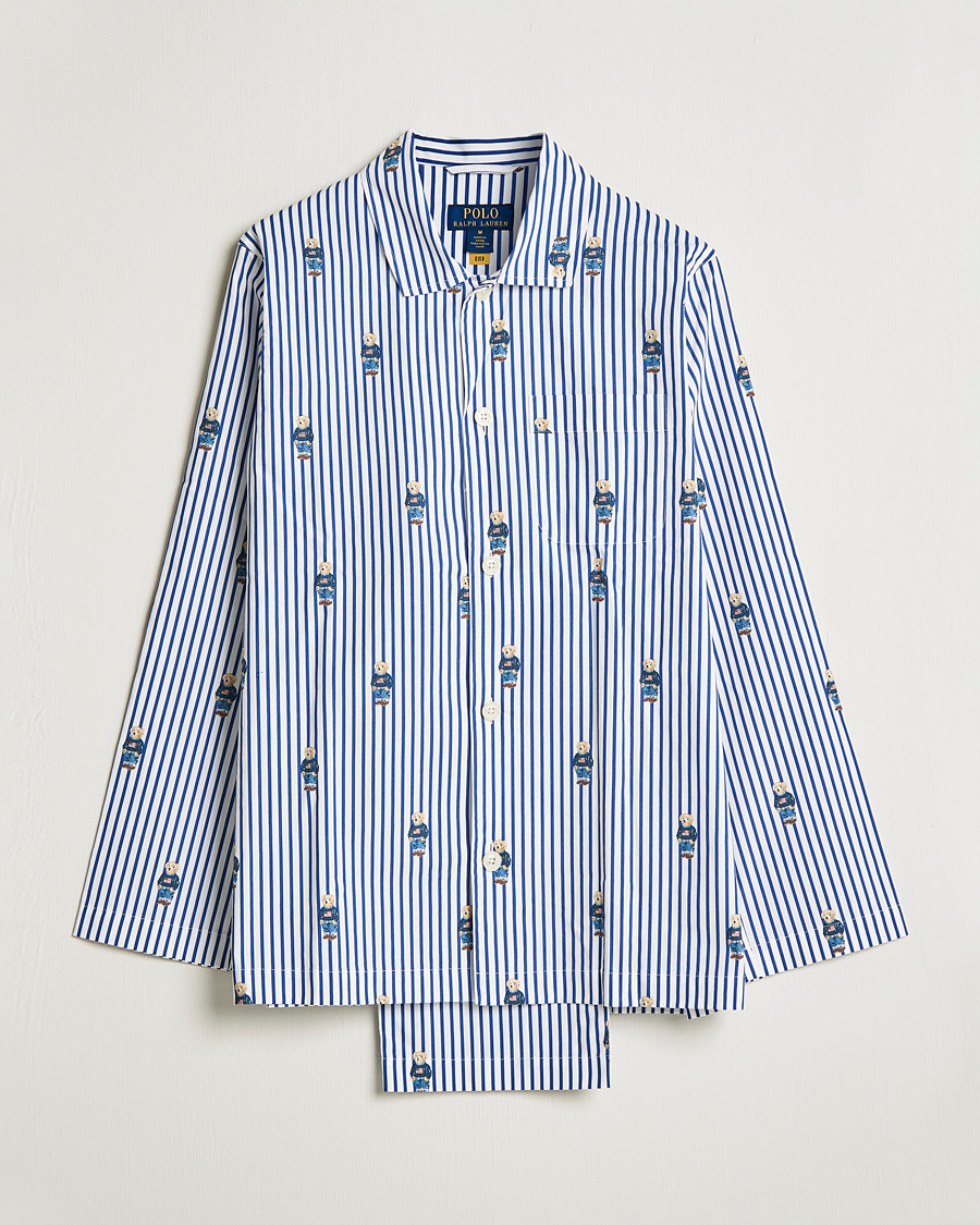 Herr |  | Polo Ralph Lauren | Bear Striped Pyjama Set Blue/White