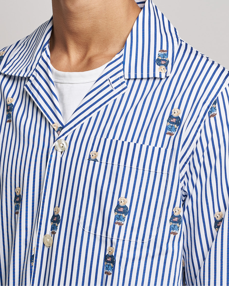 Herr | Pyjamas & Morgonrockar | Polo Ralph Lauren | Bear Striped Pyjama Set Blue/White