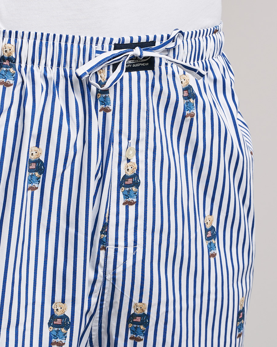 Herr | Pyjamas & Morgonrockar | Polo Ralph Lauren | Bear Striped Pyjama Set Blue/White