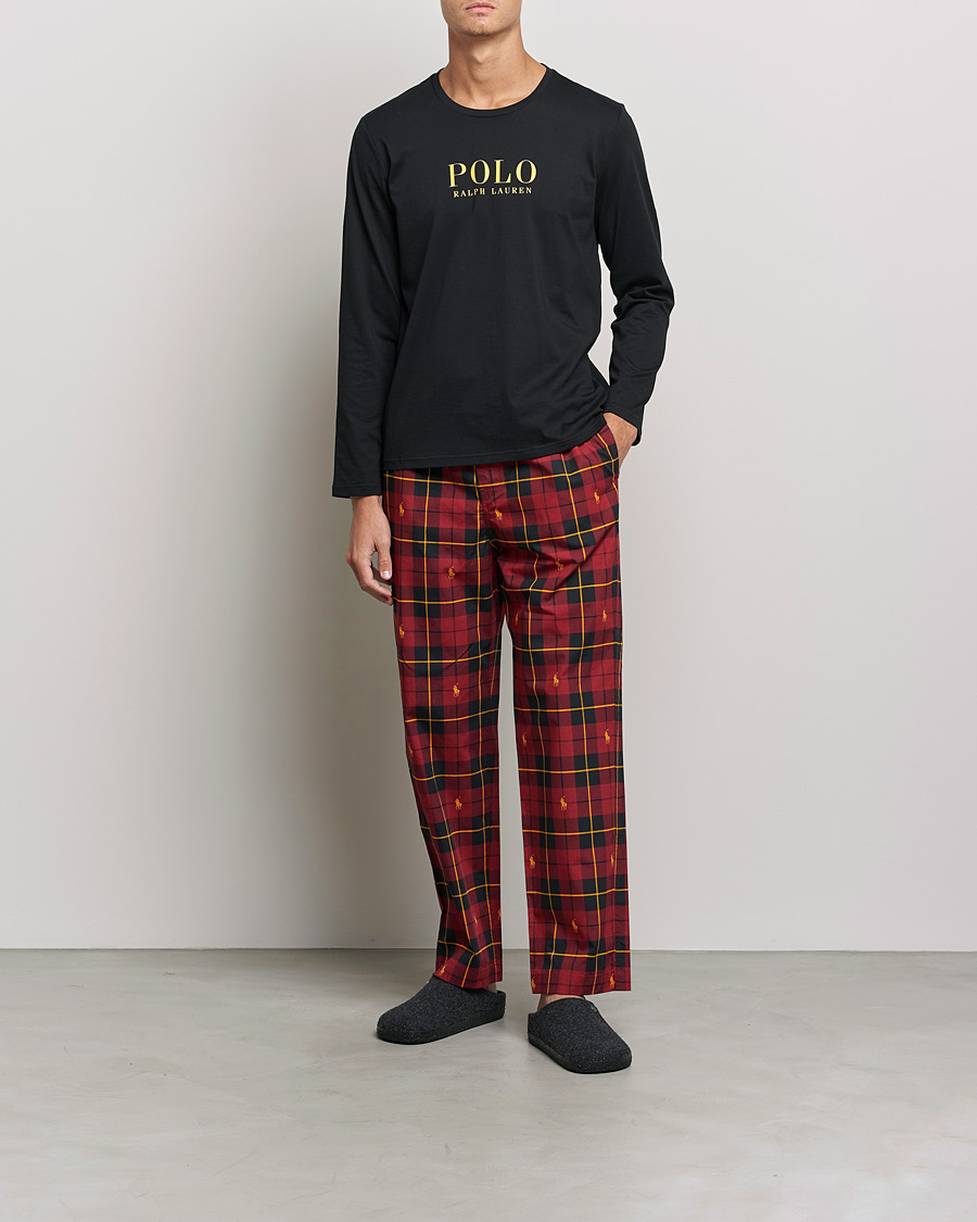 Herr | Pyjamas & Morgonrockar | Polo Ralph Lauren | Cotton Checked Pyjama Set Black/Red