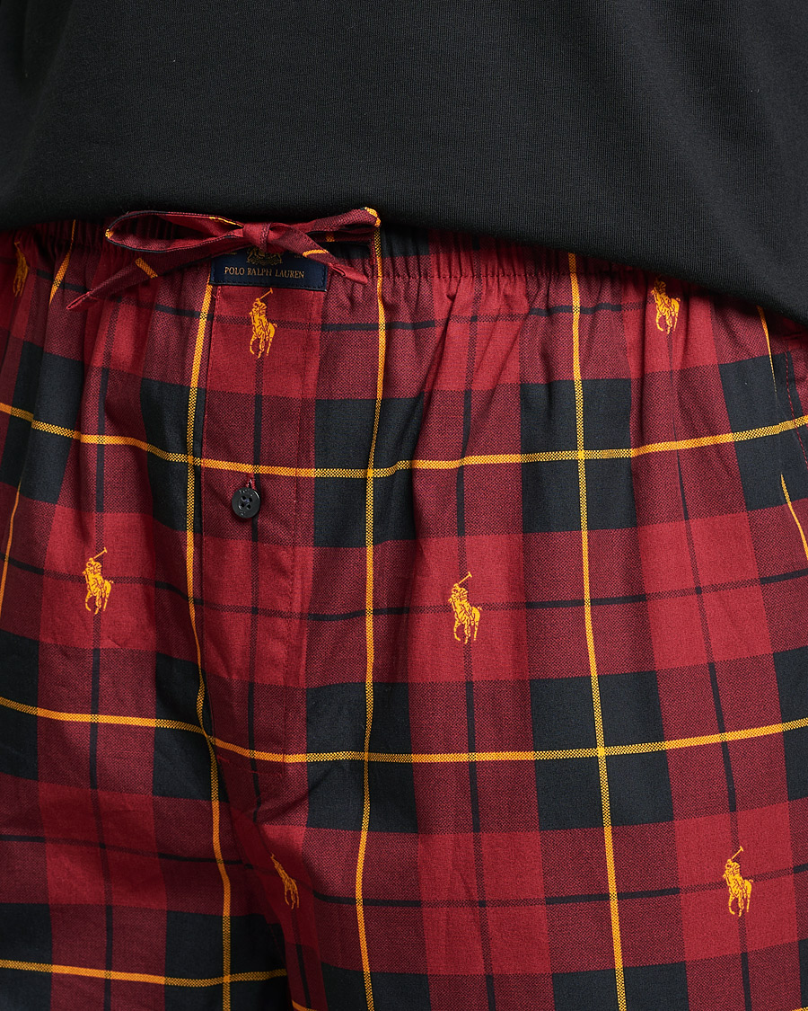 Herr | Pyjamas & Morgonrockar | Polo Ralph Lauren | Cotton Checked Pyjama Set Black/Red