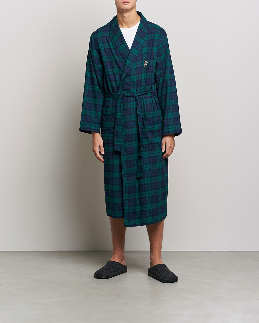 Herr | Pyjamas & Morgonrockar | Polo Ralph Lauren | Flannel Checked Robe Blackwatch