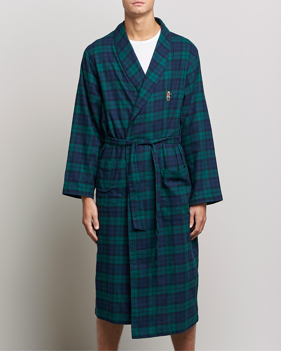 Herr | Pyjamas & Morgonrockar | Polo Ralph Lauren | Flannel Checked Robe Blackwatch