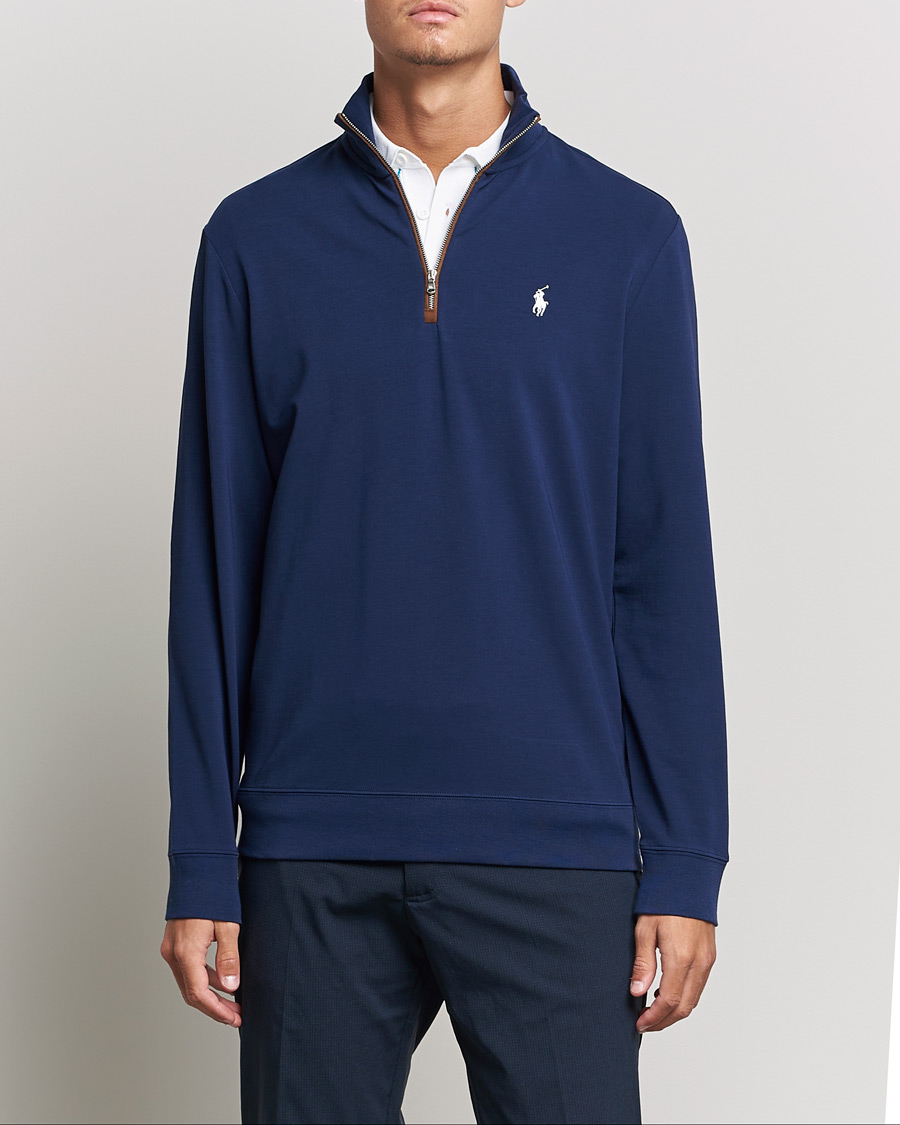 Herr | Golf | Polo Ralph Lauren Golf | Terry Jersey Half Zip Sweater French Navy