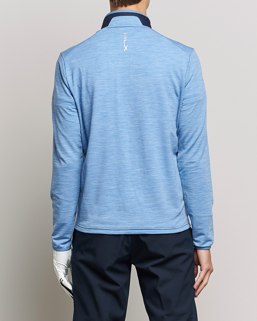 Herr | Tröjor | RLX Ralph Lauren | Performance Wool Full Zip Hybrid Sweater Navy/Blue