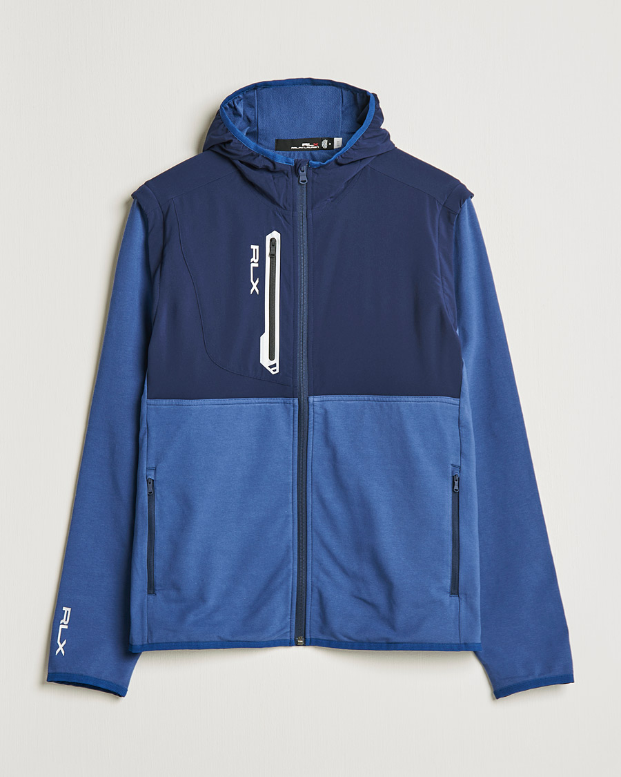 Herr | Tröjor | RLX Ralph Lauren | Techy Terry Full-Zip Hoodie Light Navy/French Navy