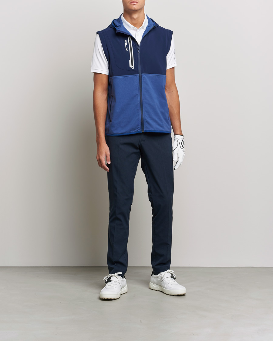 Herr | Tröjor | RLX Ralph Lauren | Techy Terry Full-Zip Hoodie Light Navy/French Navy