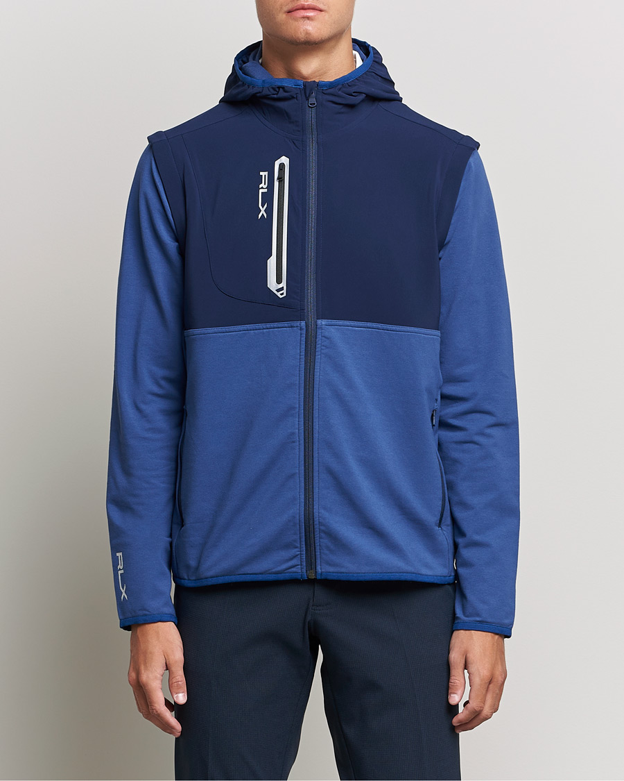 Herr | Tröjor | RLX Ralph Lauren | Techy Terry Full-Zip Hoodie Light Navy/French Navy