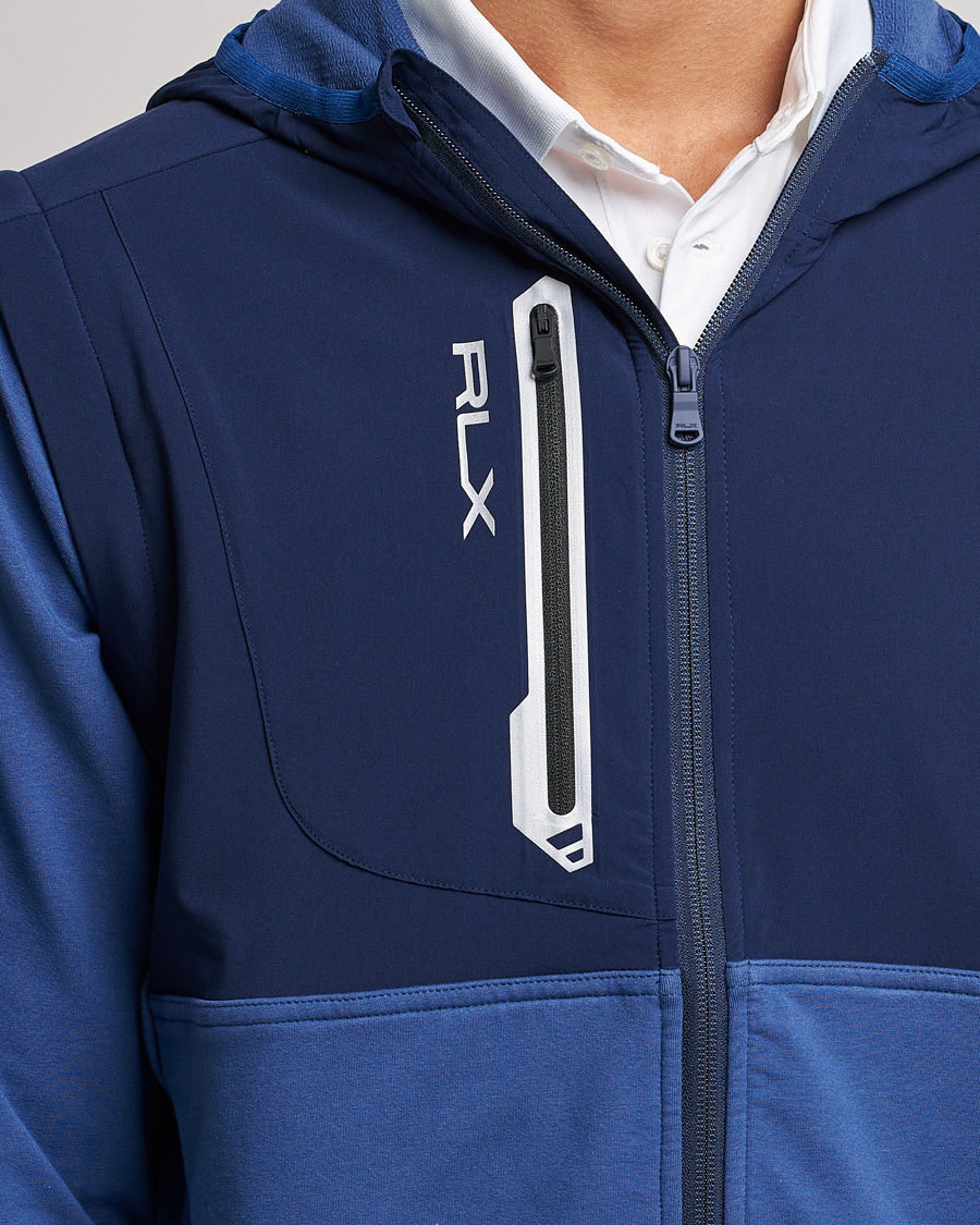 Herr | Tröjor | RLX Ralph Lauren | Techy Terry Full-Zip Hoodie Light Navy/French Navy