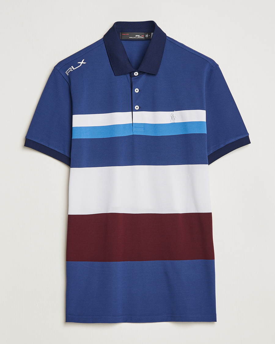 Herr | Pikéer | RLX Ralph Lauren | Performance Striped Polo Rich Rubu Multi