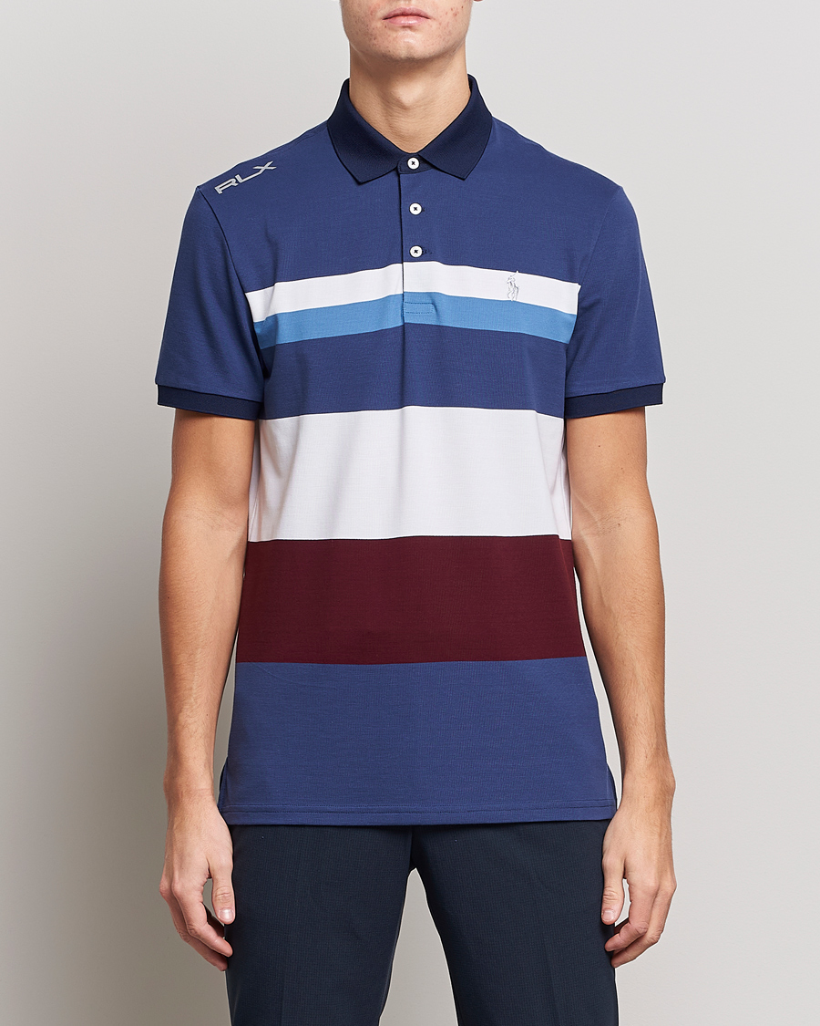 Herr | Pikéer | RLX Ralph Lauren | Performance Striped Polo Rich Rubu Multi