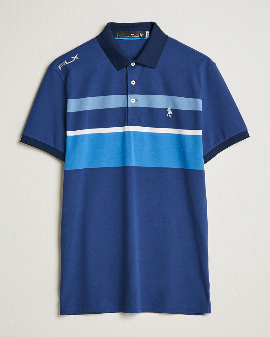 Herr | Pikéer | RLX Ralph Lauren | Performance Striped Polo Navy Multi