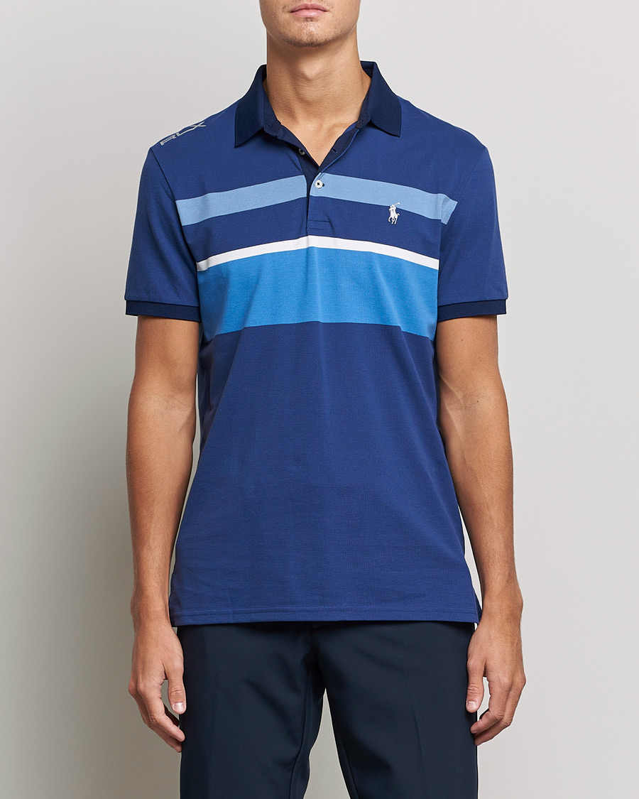 Herr | Pikéer | RLX Ralph Lauren | Performance Striped Polo Navy Multi