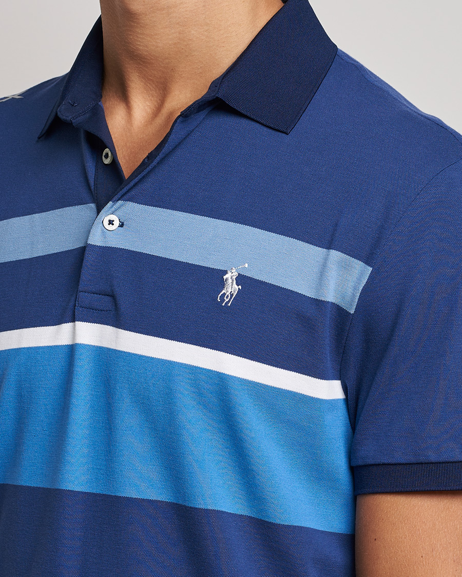 Herr | Pikéer | RLX Ralph Lauren | Performance Striped Polo Navy Multi