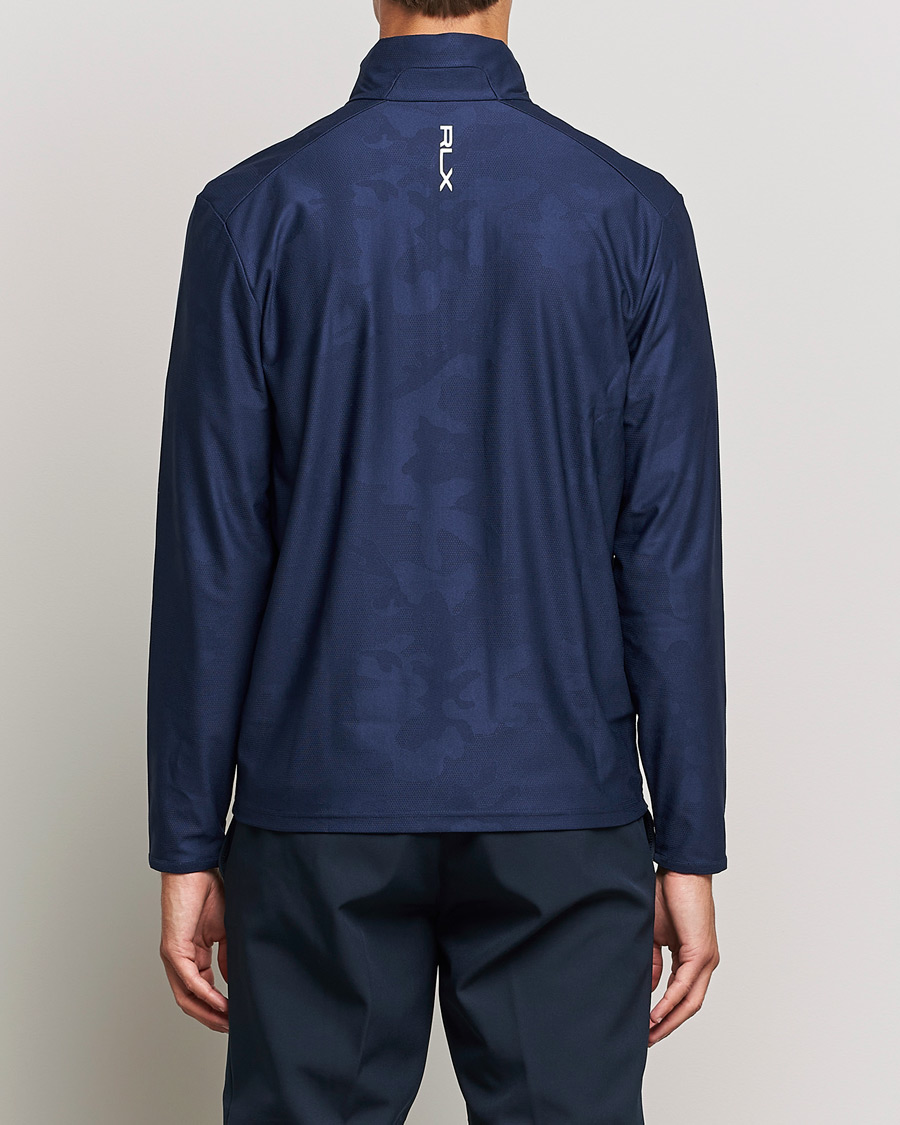 Herr | Tröjor | RLX Ralph Lauren | Luxury Performance Jersey Half-Zip French Navy Camo