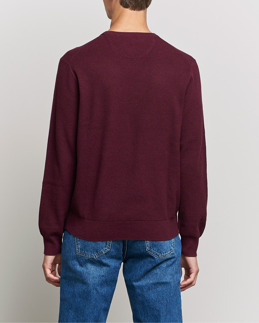 Herr | Tröjor | Polo Ralph Lauren | Textured Crew Neck Sweater Aged Wine Heather