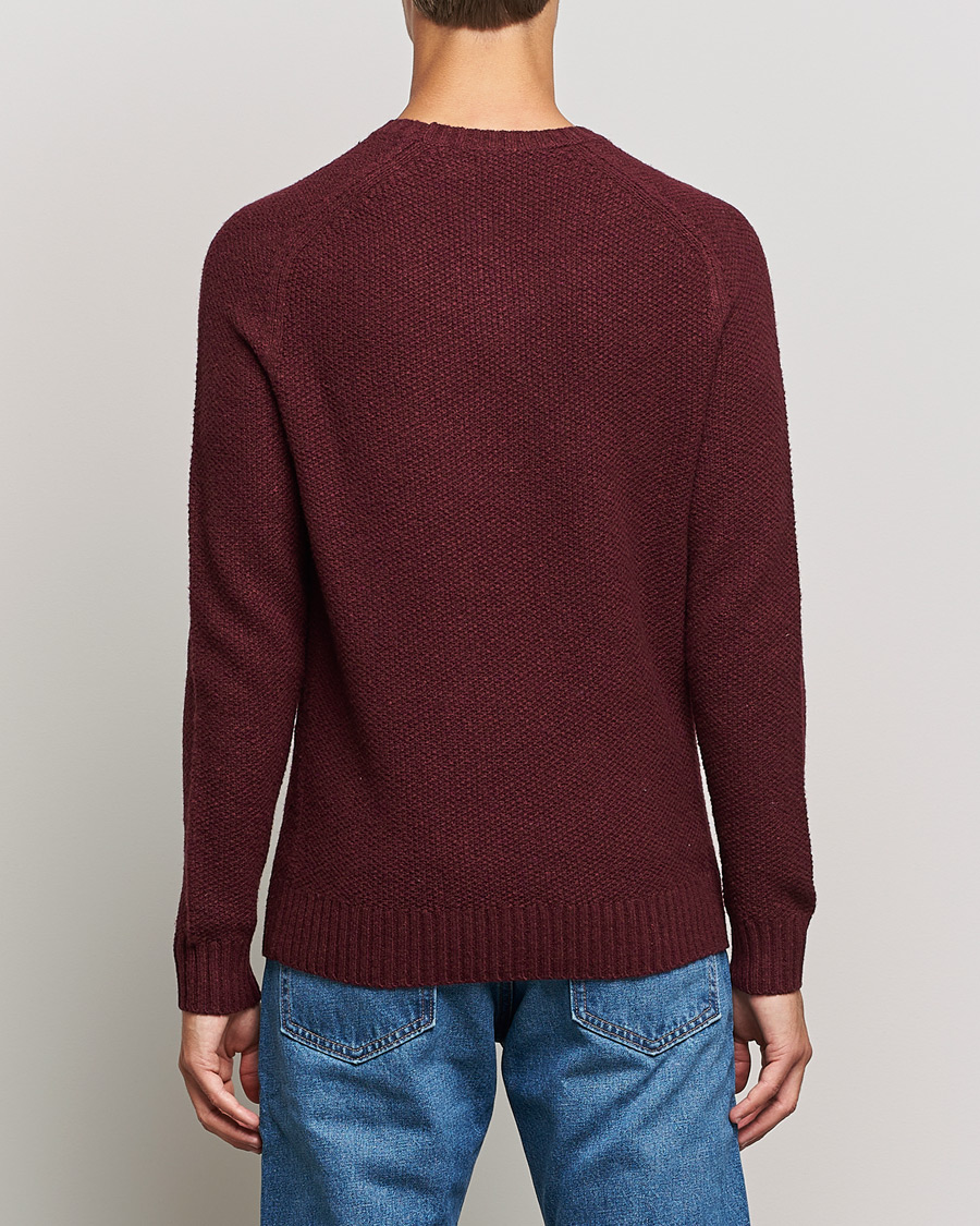 Herr | Tröjor | Polo Ralph Lauren | Wool Donegal Knitted Sweater Burgundy