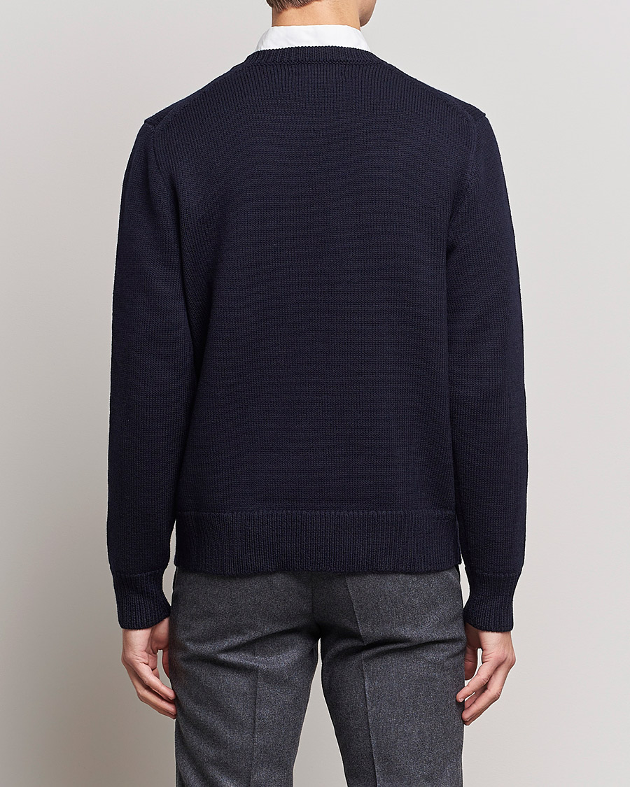 Herr | Tröjor | Polo Ralph Lauren | Wool Logo Knitted Sweater Hunter Navy