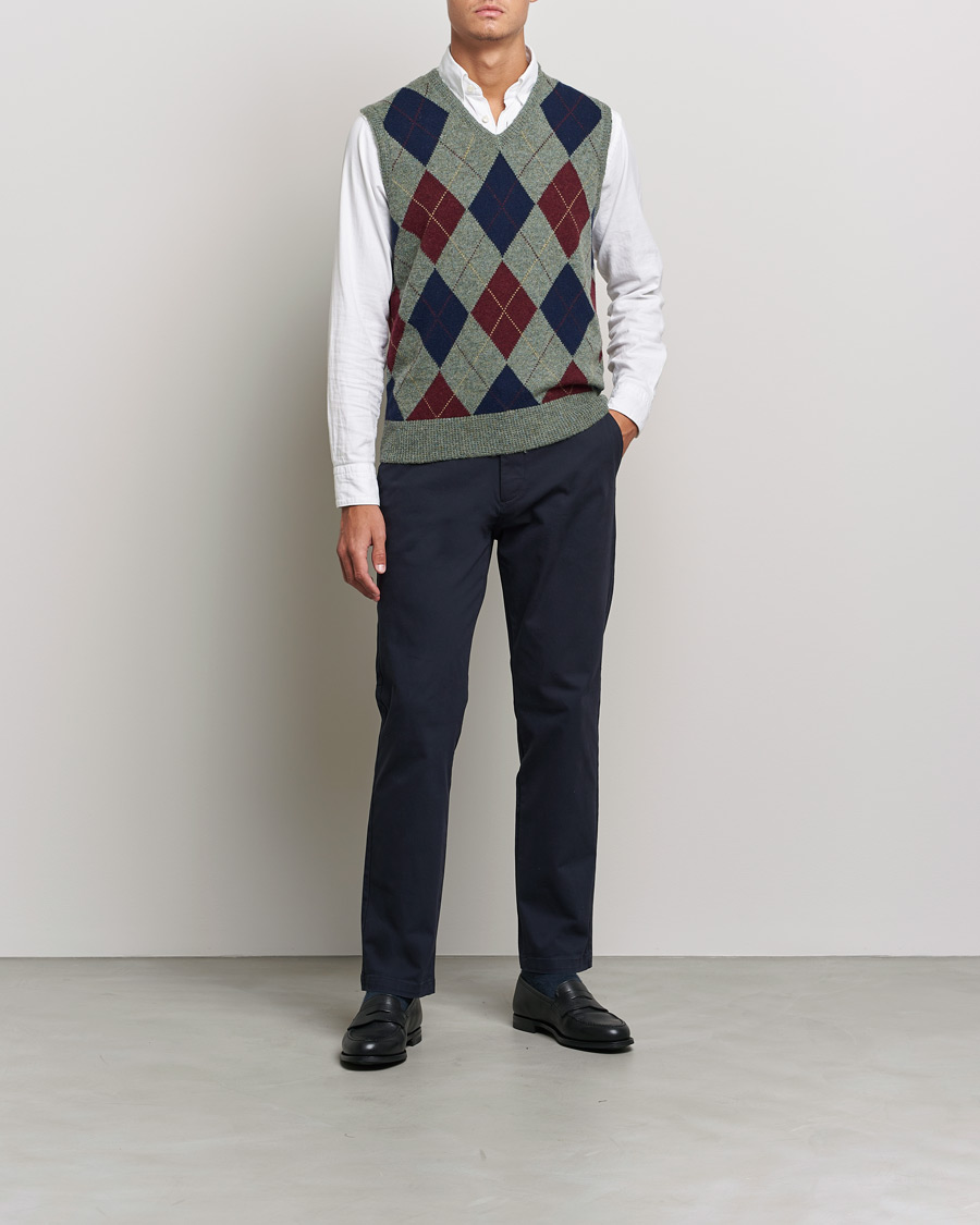 Herr | Västar | Polo Ralph Lauren | Wool Argyle Vest Green Multi