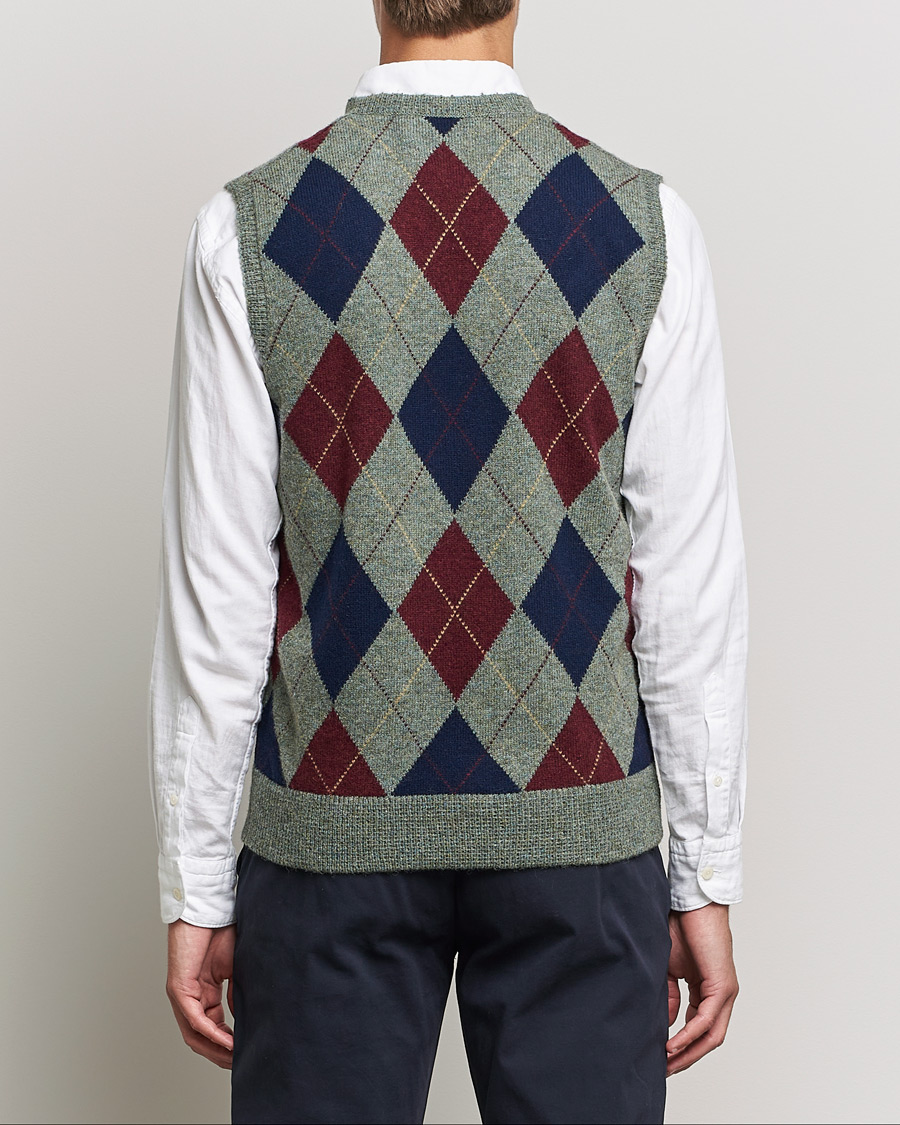 Herr | Tröjor | Polo Ralph Lauren | Wool Argyle Vest Green Multi