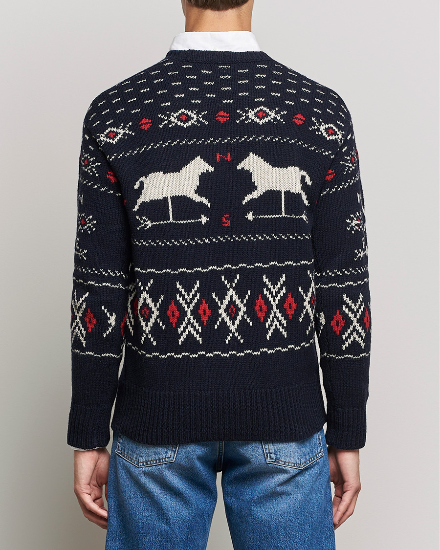 Herr | Tröjor | Polo Ralph Lauren | Wool Winter Knitted Sweater Navy Multi