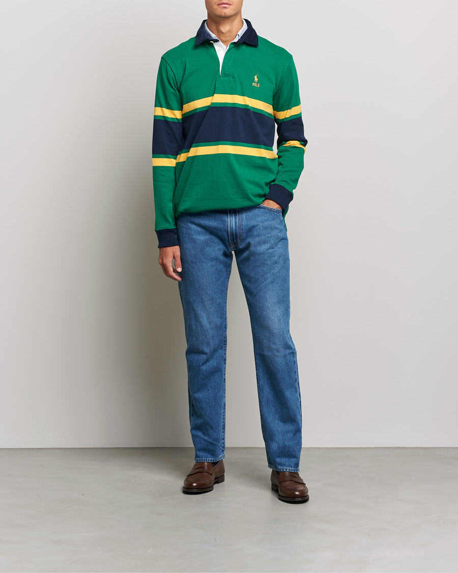 Herr | Tröjor | Polo Ralph Lauren | Jersey Striped Rugger Athletic Green