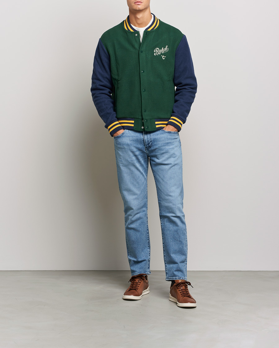 Herr | Jackor | Polo Ralph Lauren | Nylon Baseball Jacket College Green/Cruies Navy