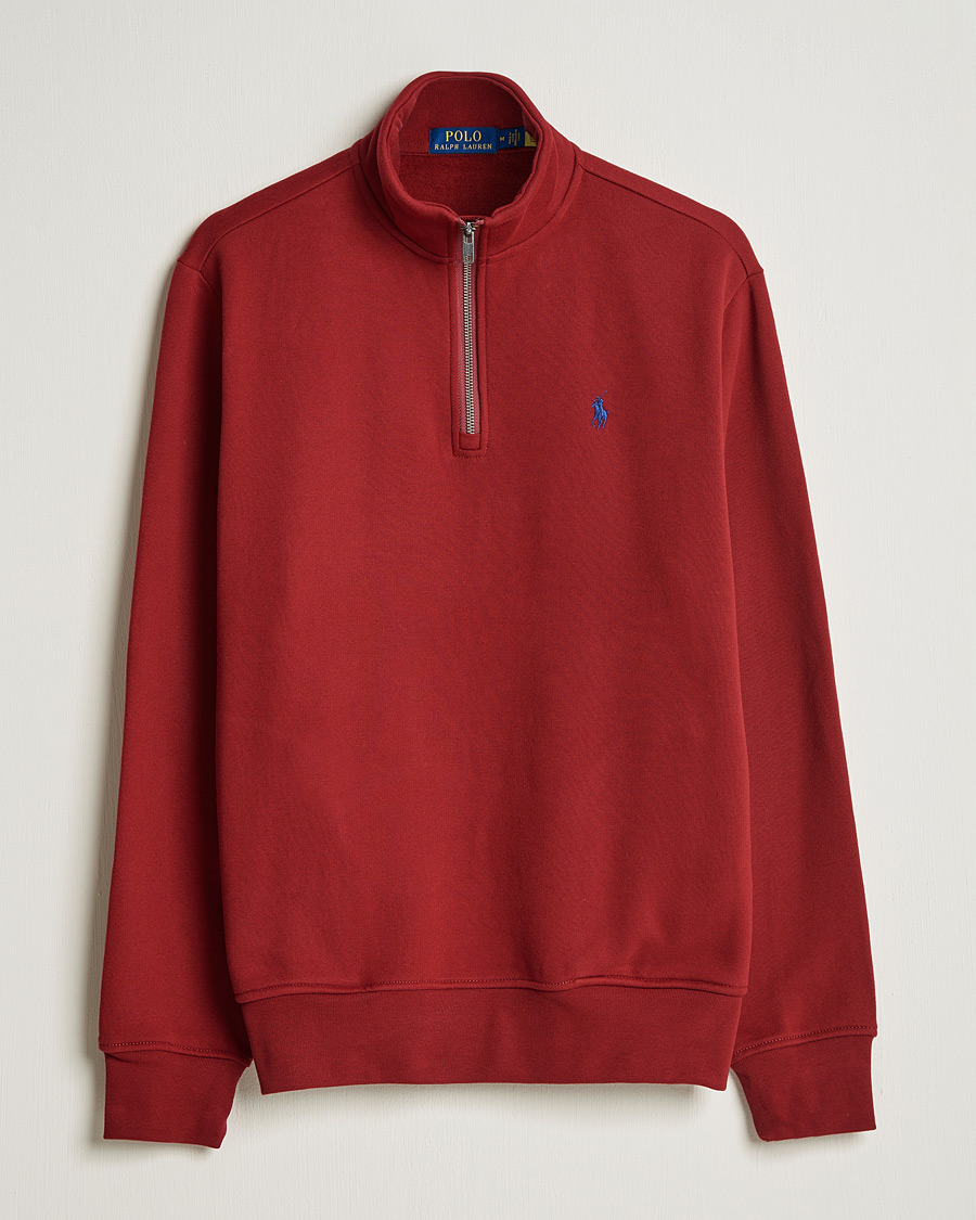 Herr | Tröjor | Polo Ralph Lauren | Fleece Jersey Half Zip Holiday Red
