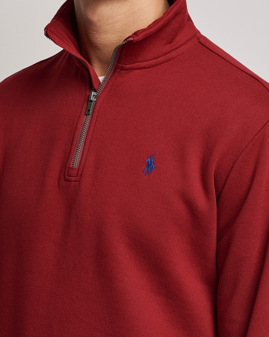 Herr | Tröjor | Polo Ralph Lauren | Fleece Jersey Half Zip Holiday Red
