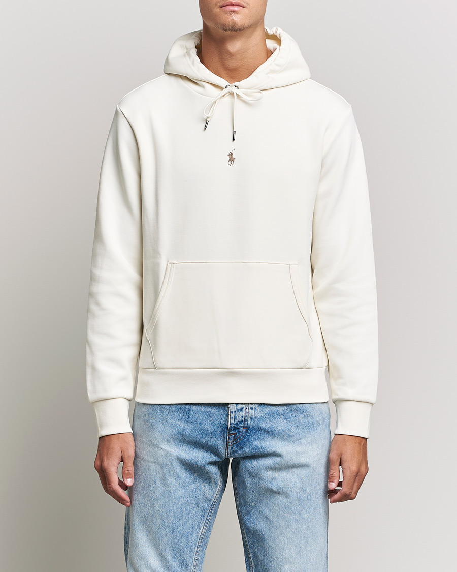 Herr | Tröjor | Polo Ralph Lauren | Double Knit Logo Hoodie Clubhouse Cream