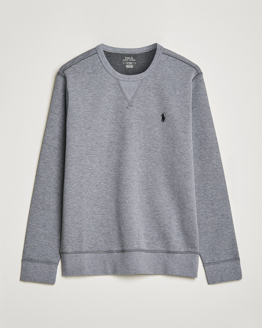 Herr | Tröjor | Polo Ralph Lauren | Double Knit Sweatshirt Classic Grey Heather