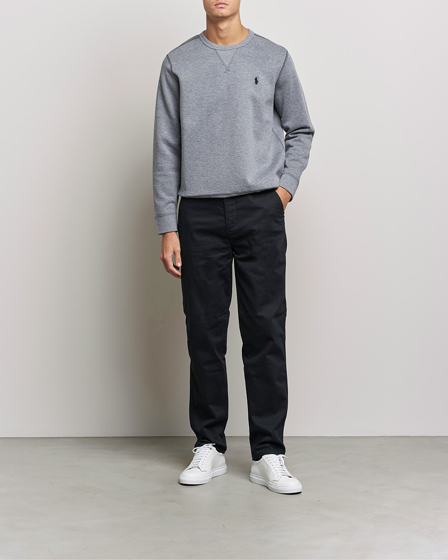 Herr | Tröjor | Polo Ralph Lauren | Double Knit Sweatshirt Classic Grey Heather