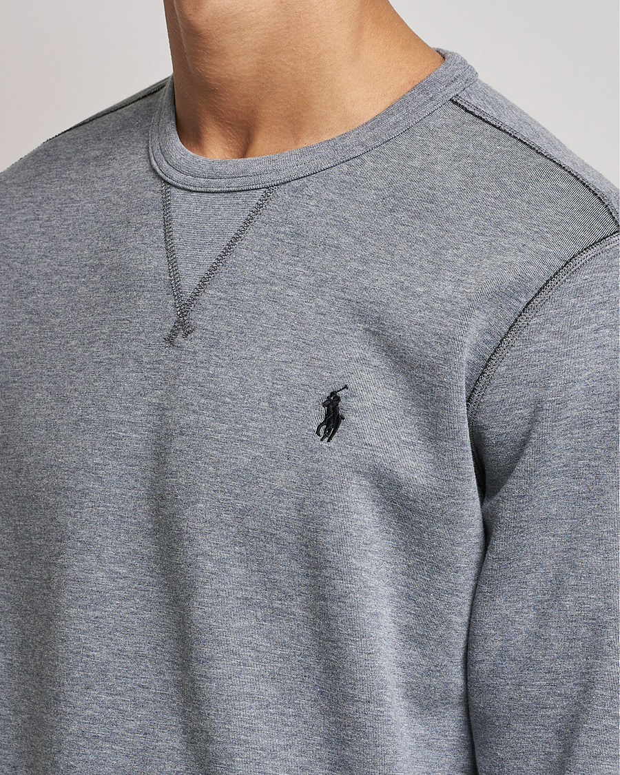 Herr | Tröjor | Polo Ralph Lauren | Double Knit Sweatshirt Classic Grey Heather