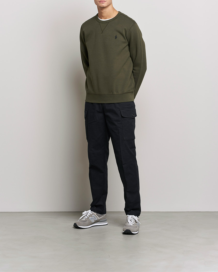 Herr | Tröjor | Polo Ralph Lauren | Double Knit Sweatshirt Company Olive