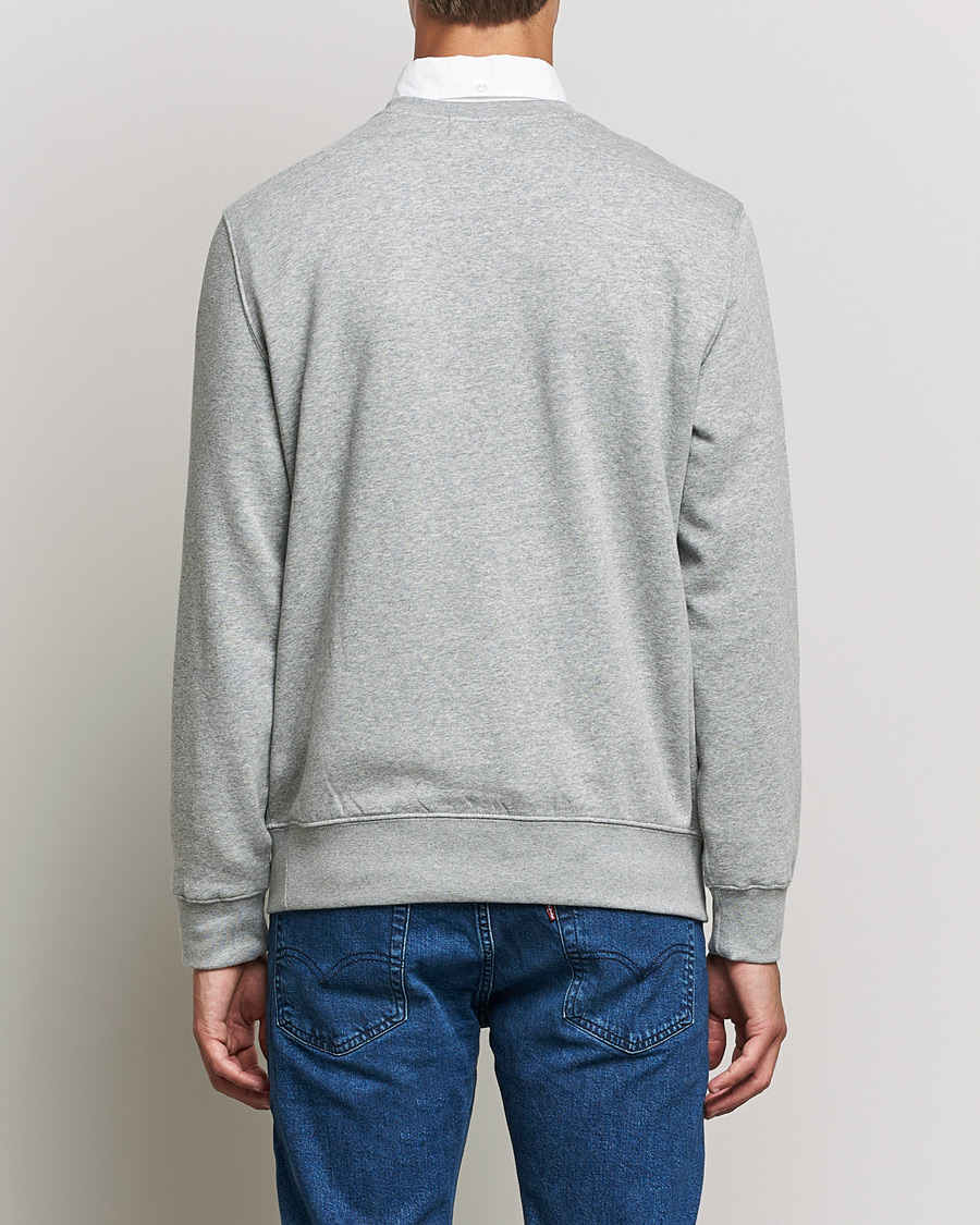 Herr | Tröjor | Polo Ralph Lauren | Printed Denim Bear Sweatshirt Andover Heather