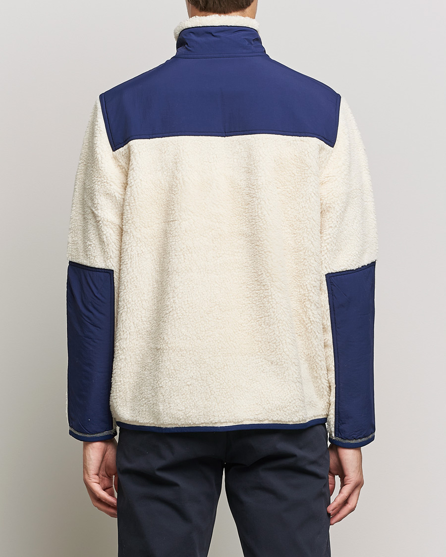 Herr | Tröjor | Polo Ralph Lauren | Bonded Sherpa Full Zip Sweater Creme/Navy