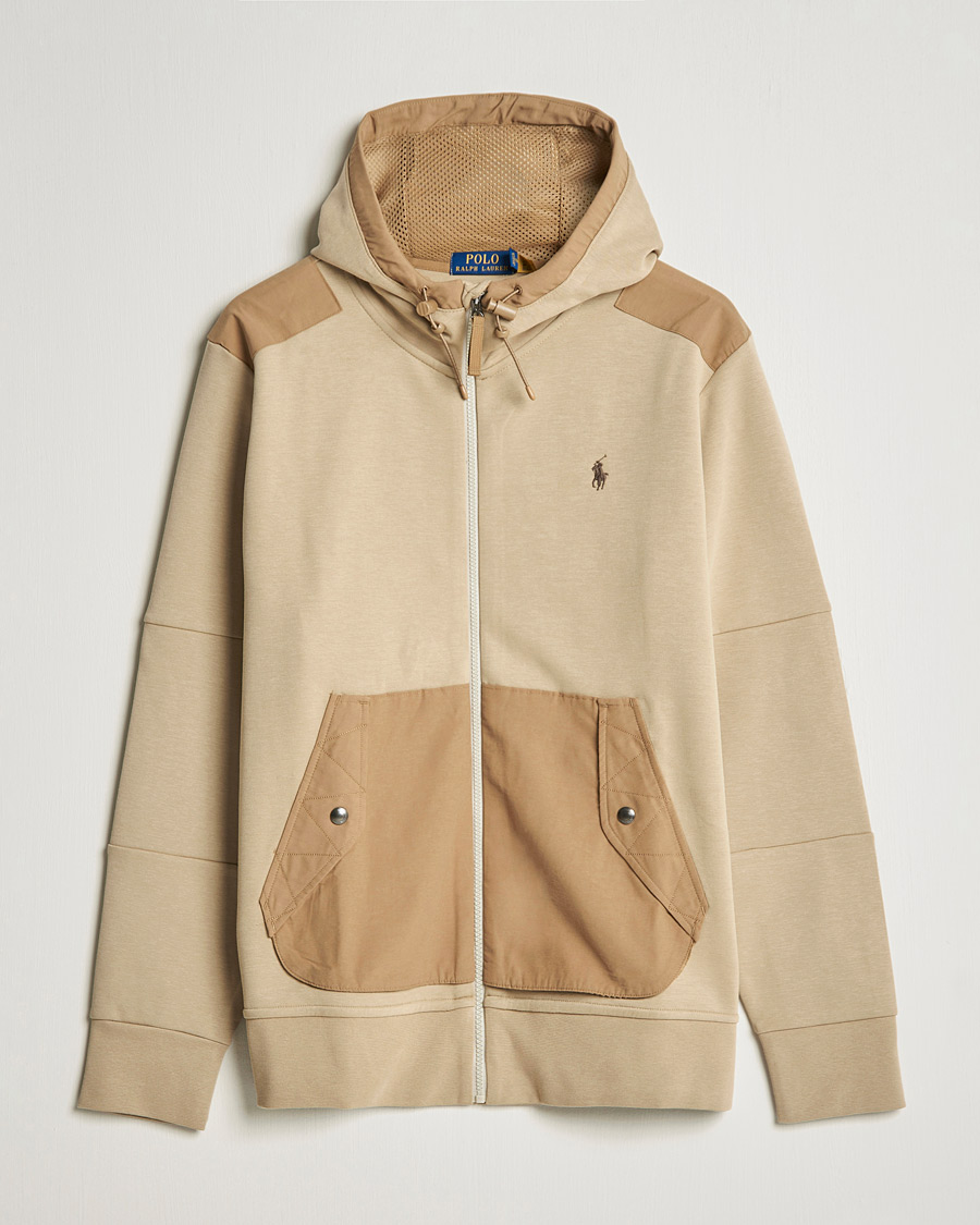 Herr | Tröjor | Polo Ralph Lauren | Double Knit Full Zip Hoodie Classic Khaki