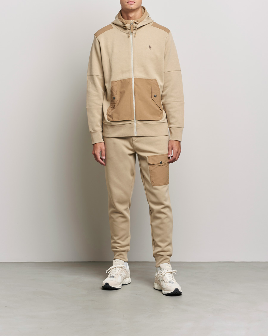 Herr | Tröjor | Polo Ralph Lauren | Double Knit Full Zip Hoodie Classic Khaki
