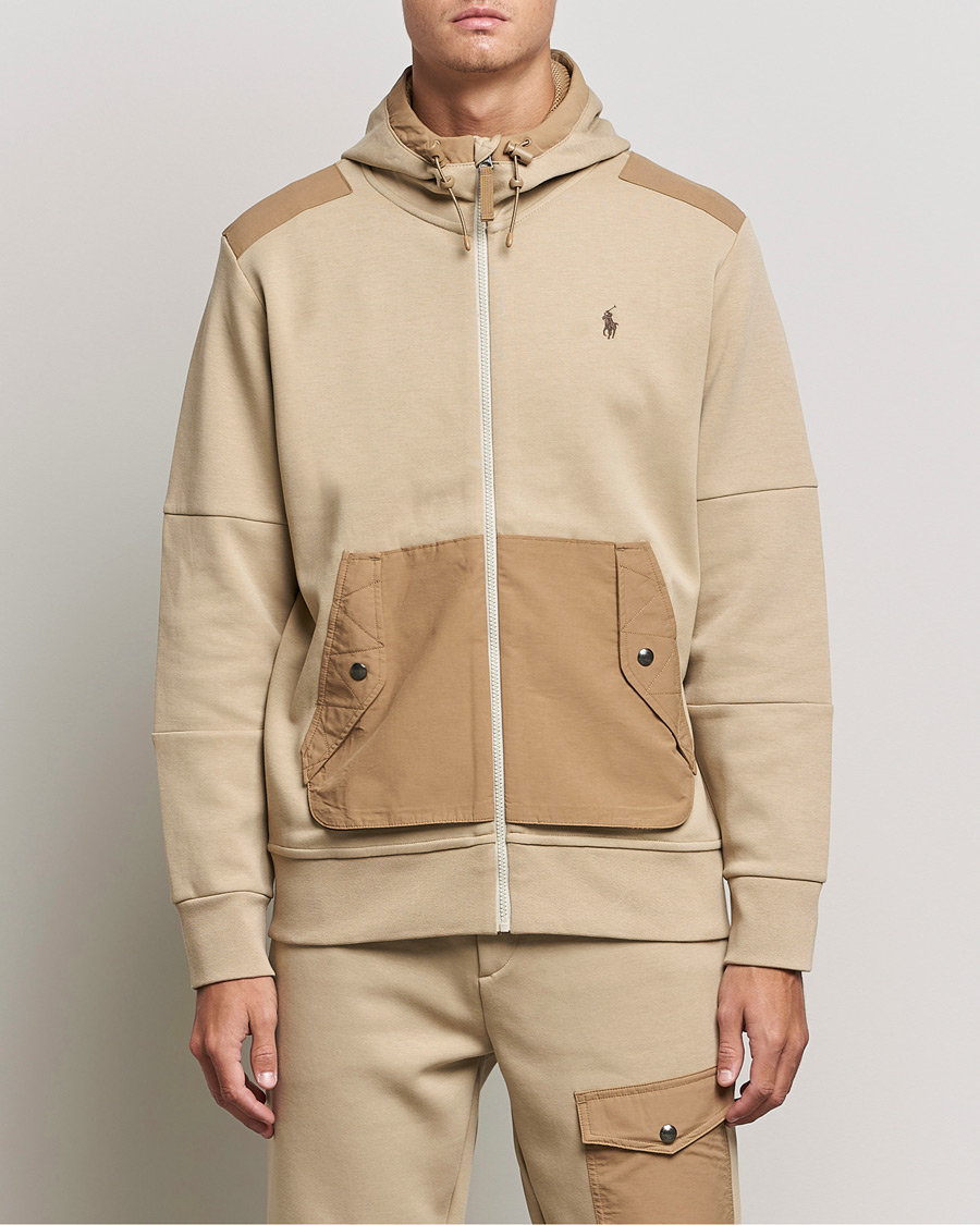 Herr | Tröjor | Polo Ralph Lauren | Double Knit Full Zip Hoodie Classic Khaki